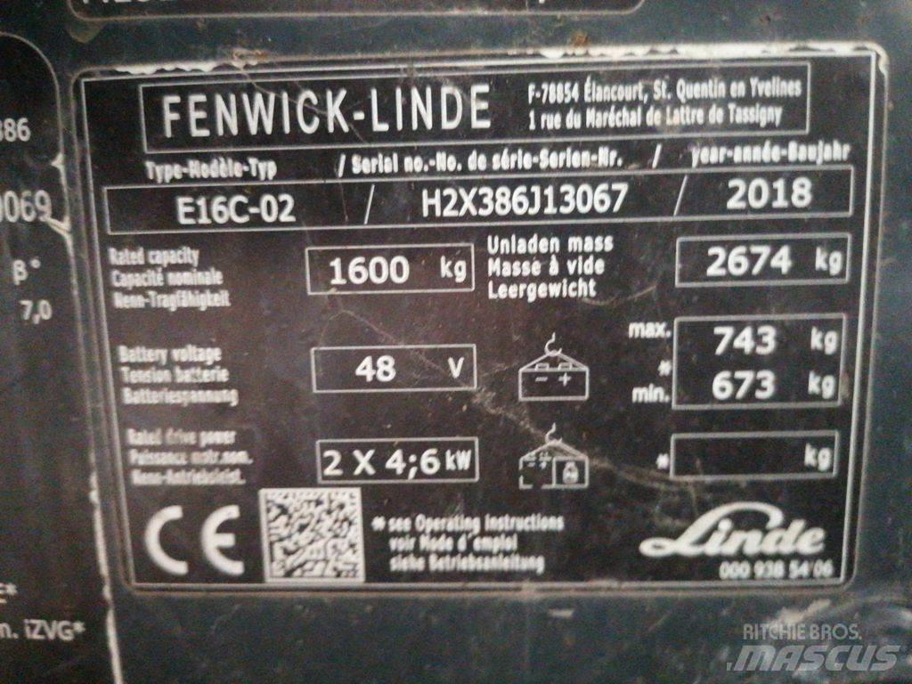 Linde E16C Elektriske trucker