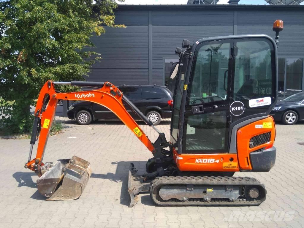 Kubota KX 018-4 Minigravere <7t