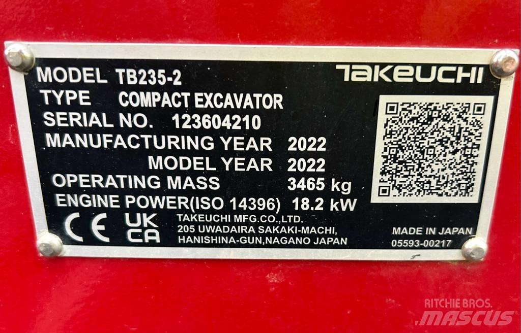 Takeuchi TB 235-2 V3 Minigravere <7t