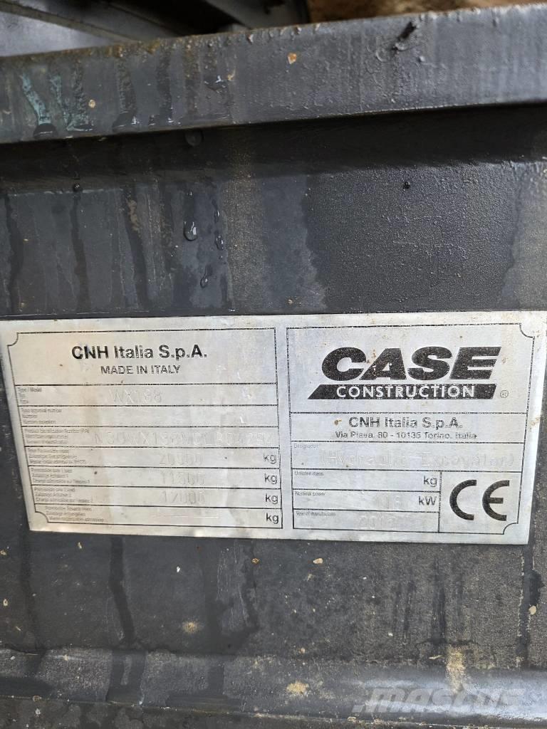 CASE WX 188 Spesialtilpassede gravemaskiner
