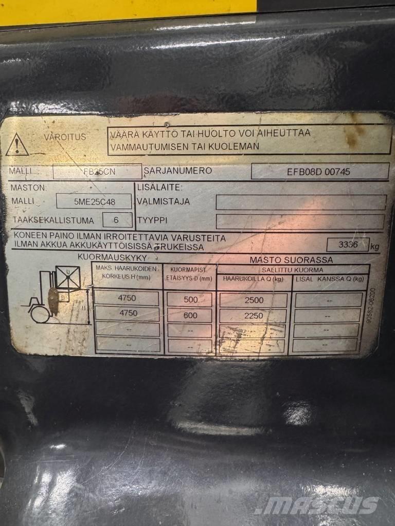 Mitsubishi FB25CN Elektriske trucker
