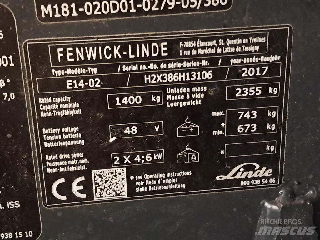 Linde E14-02 ion Elektriske trucker