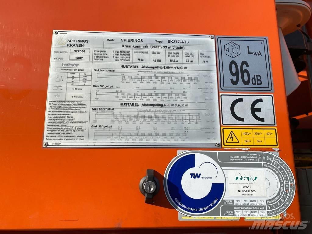 Spierings SK377 Bygge- og tårnkraner