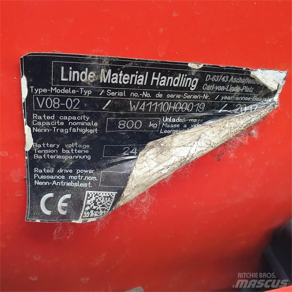 Linde V08-02 Middelsløftende plukketruck