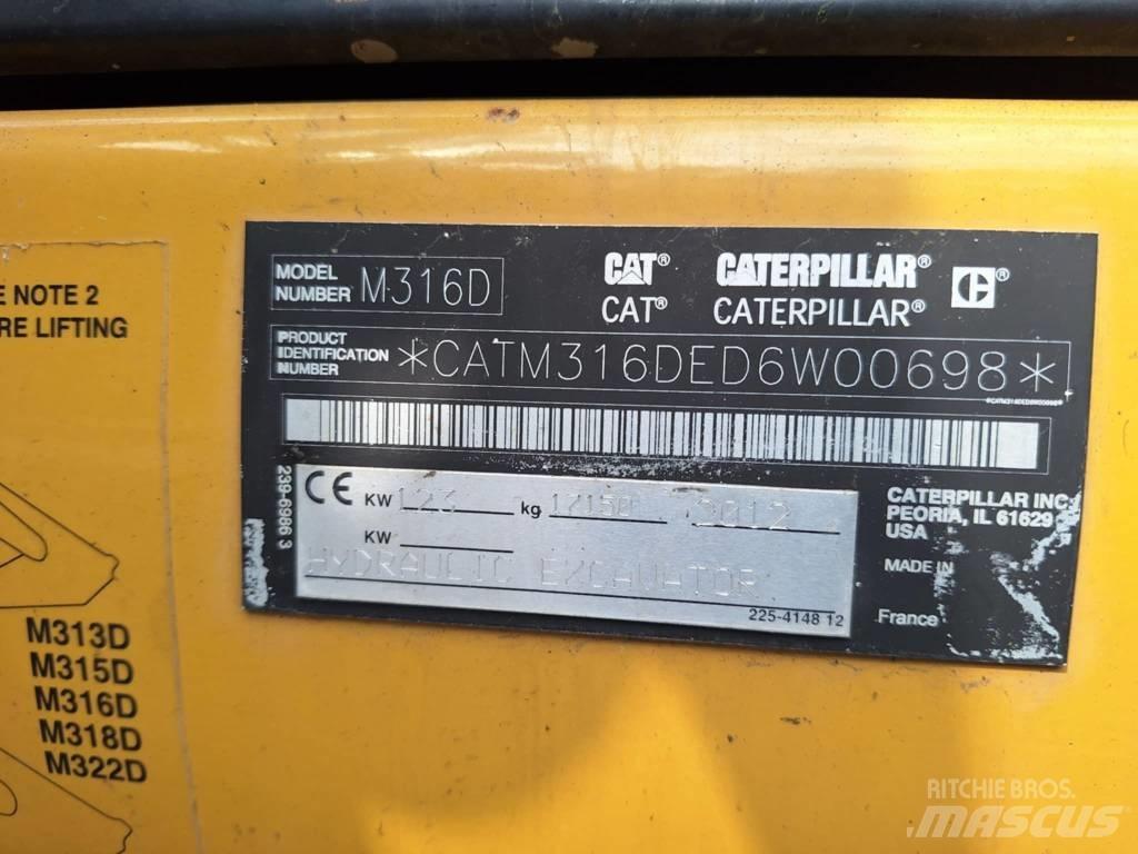 CAT M 316 D Hjulgravere