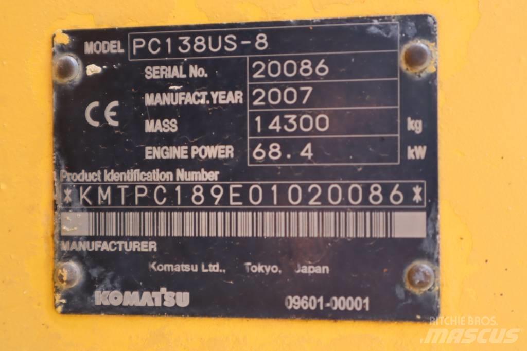 Komatsu PC138US-8 Beltegraver