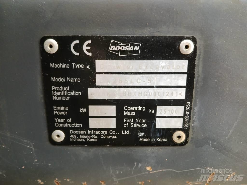Doosan DX 255 LC Beltegraver