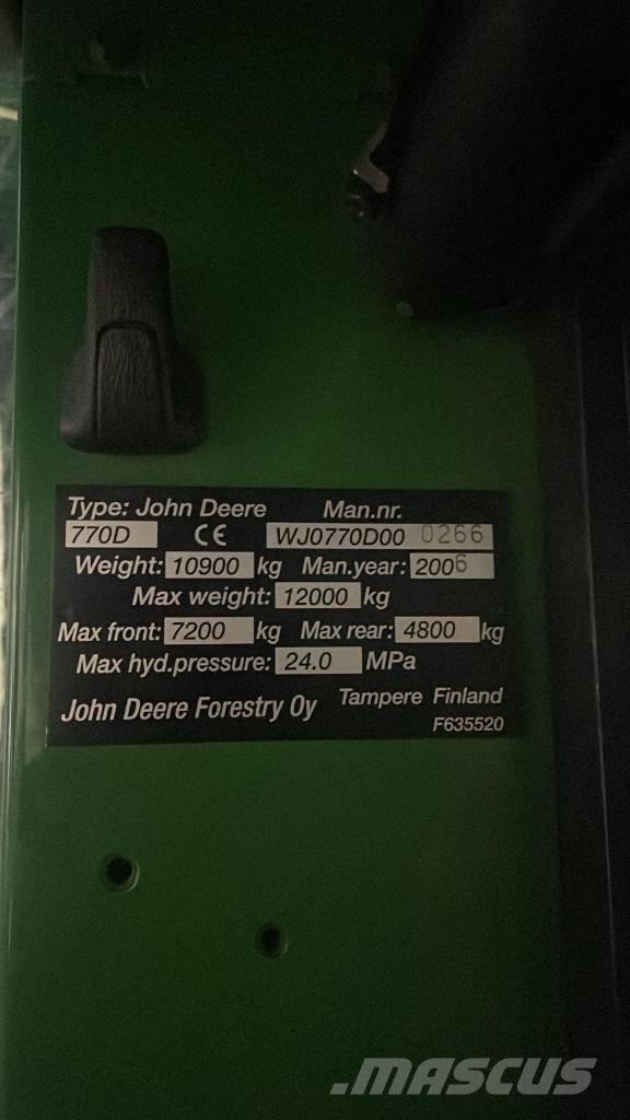 John Deere 770 D Hogstmaskiner
