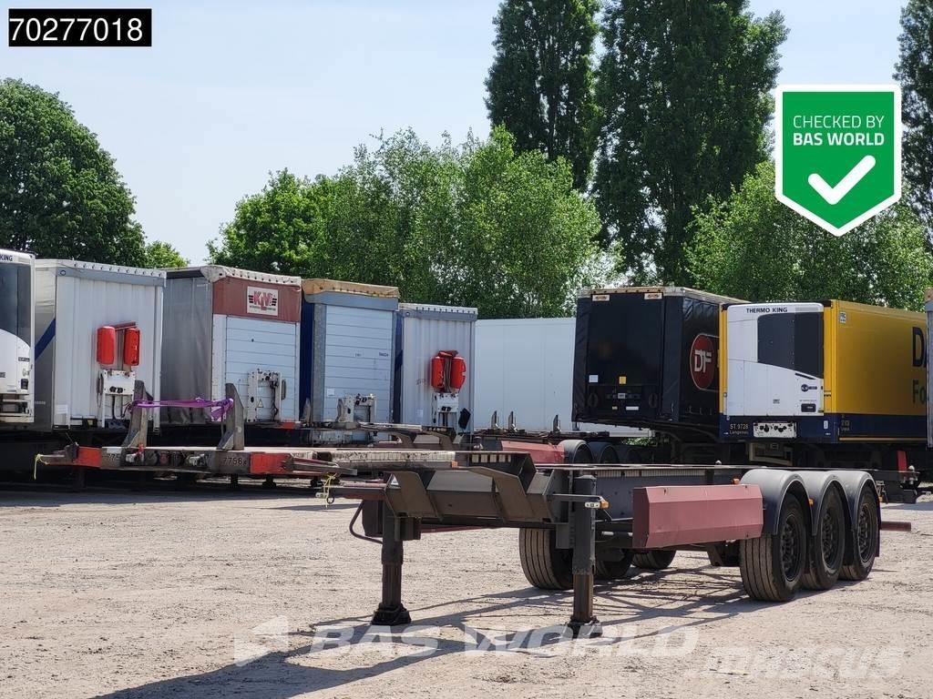 Van Hool 3 axles Containerchassis Semitrailere