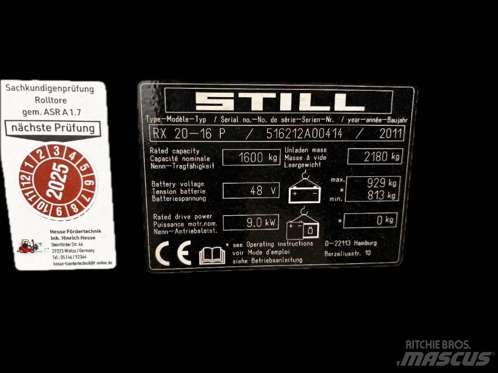 Still RX20-16P Elektriske trucker