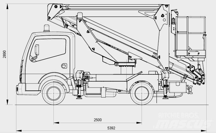 Palfinger P 240 AXE Bilmontert lift