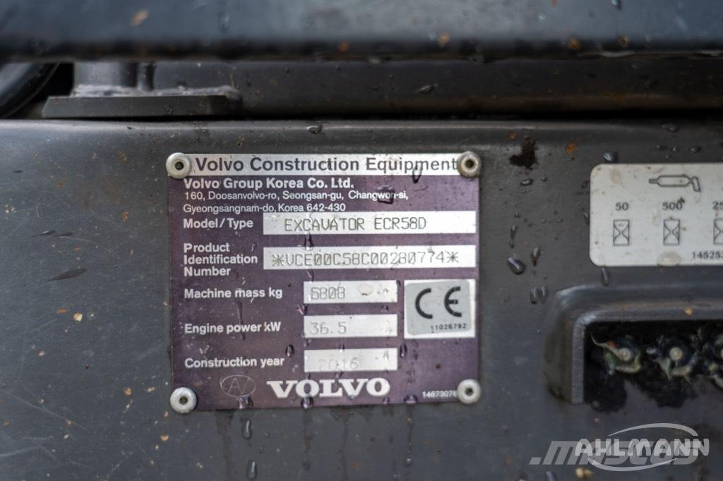 Volvo ERC58D Minigravere <7t