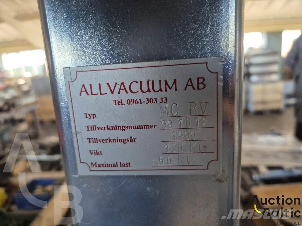  Allvacuum MC PV Andre personløftere og plattformer