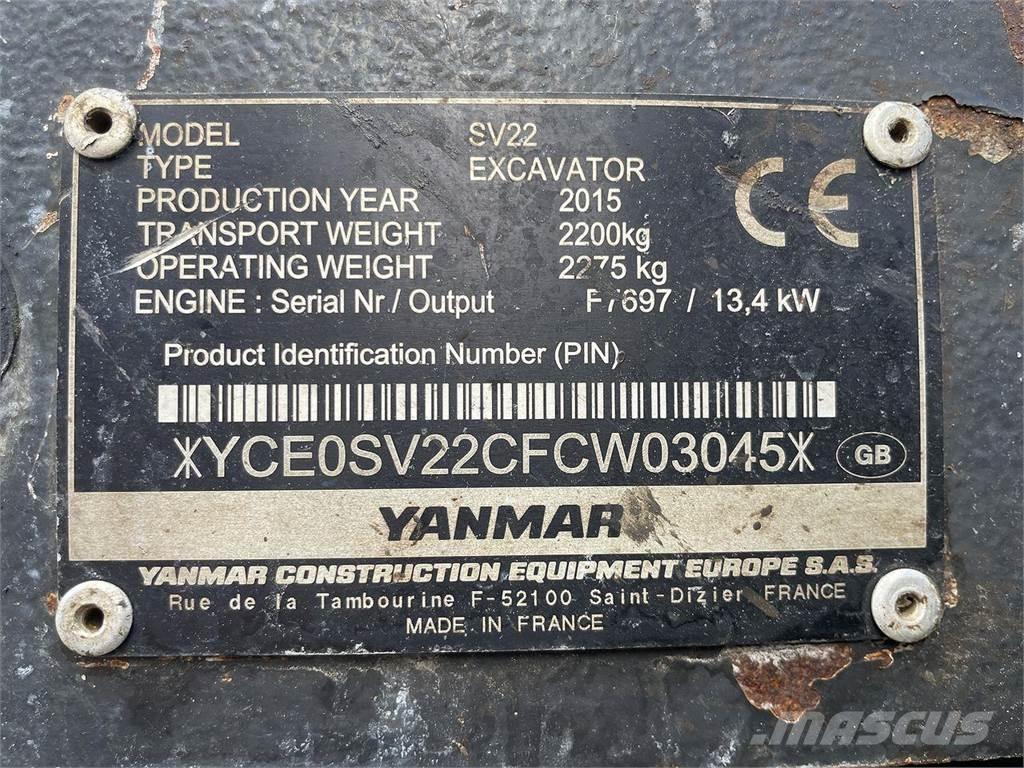 Yanmar SV22 Hjulgravere