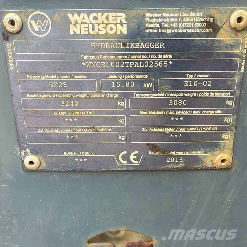 Wacker Neuson EZ 28 Minigravere <7t