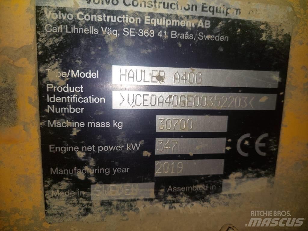 Volvo A 40 G Rammestyrte Dumpere