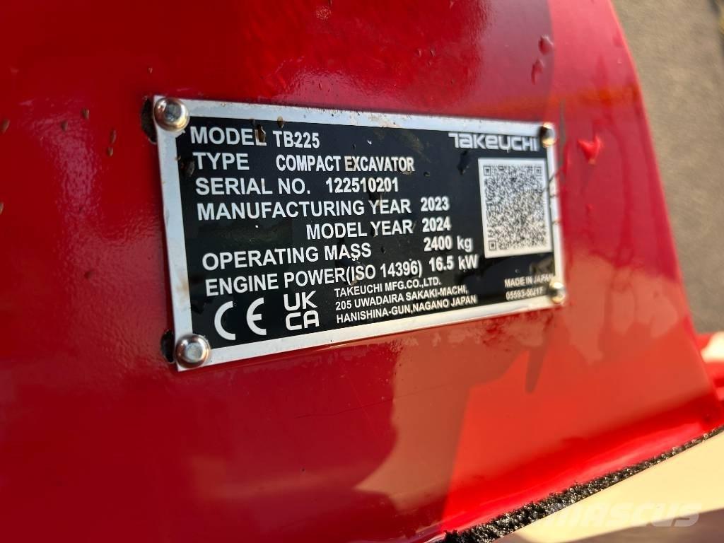 Takeuchi TB 225A V3 Minigravere <7t