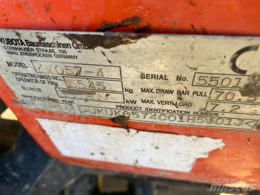 Kubota KX 057-4 Minigravere <7t