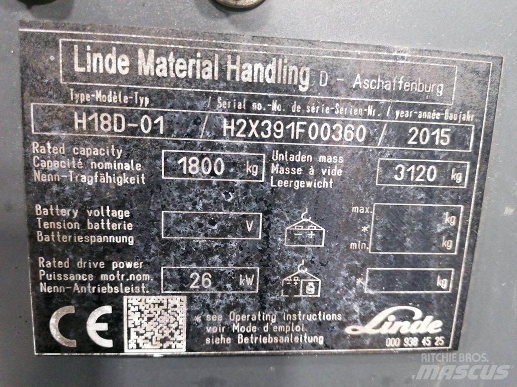 Linde H18D-01 Propan trucker