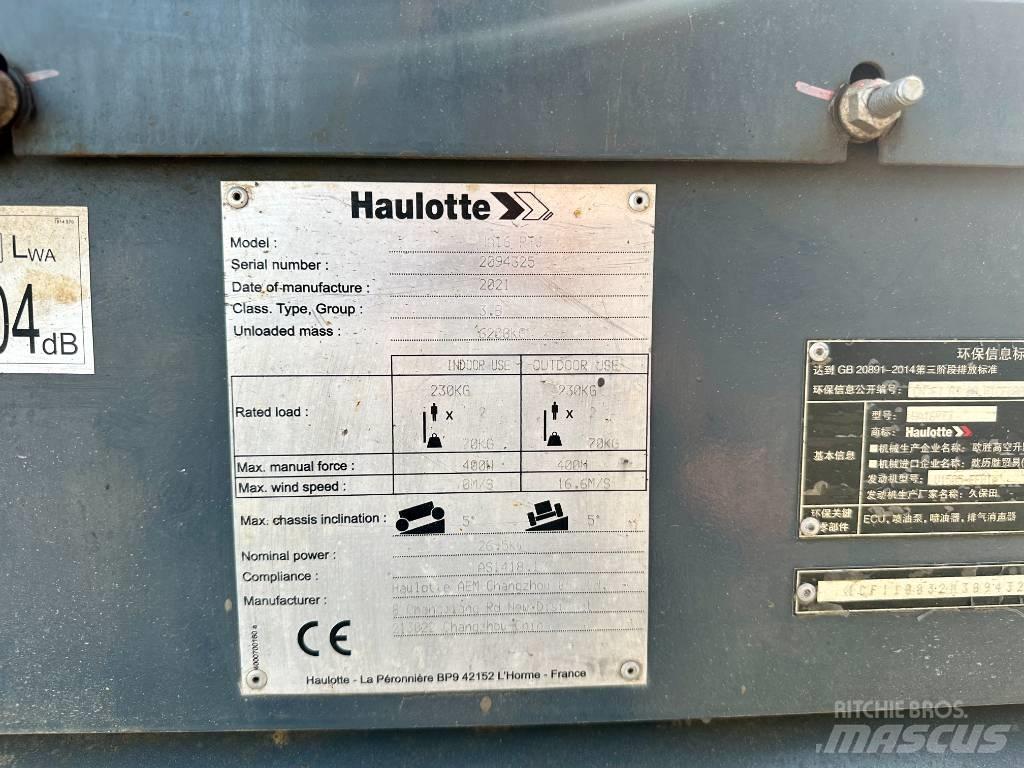 Haulotte HA16RTJ Leddede bomlifter