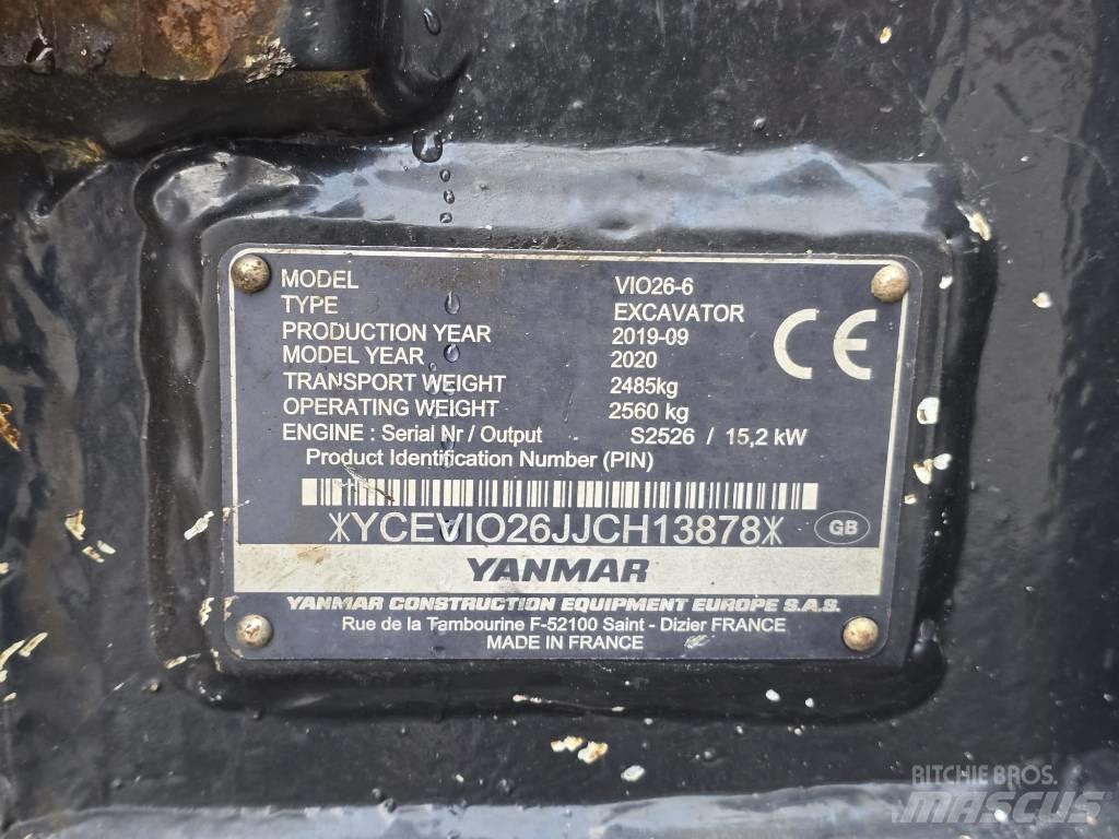 Yanmar VIO 26-6 Minigravere <7t