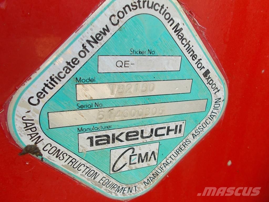 Takeuchi TB 2150 Beltegraver