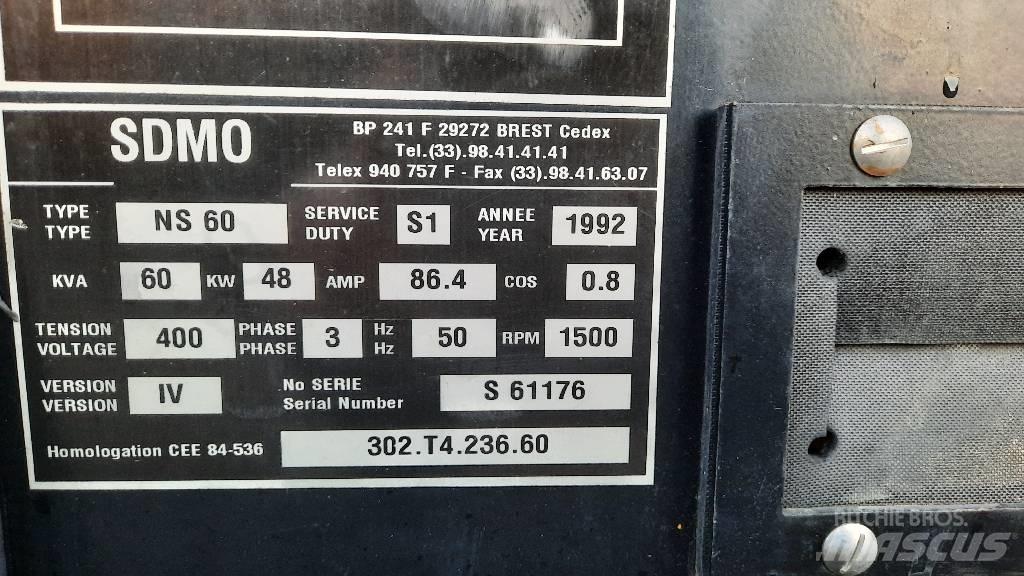 Sdmo NS 60 Diesel Generatorer