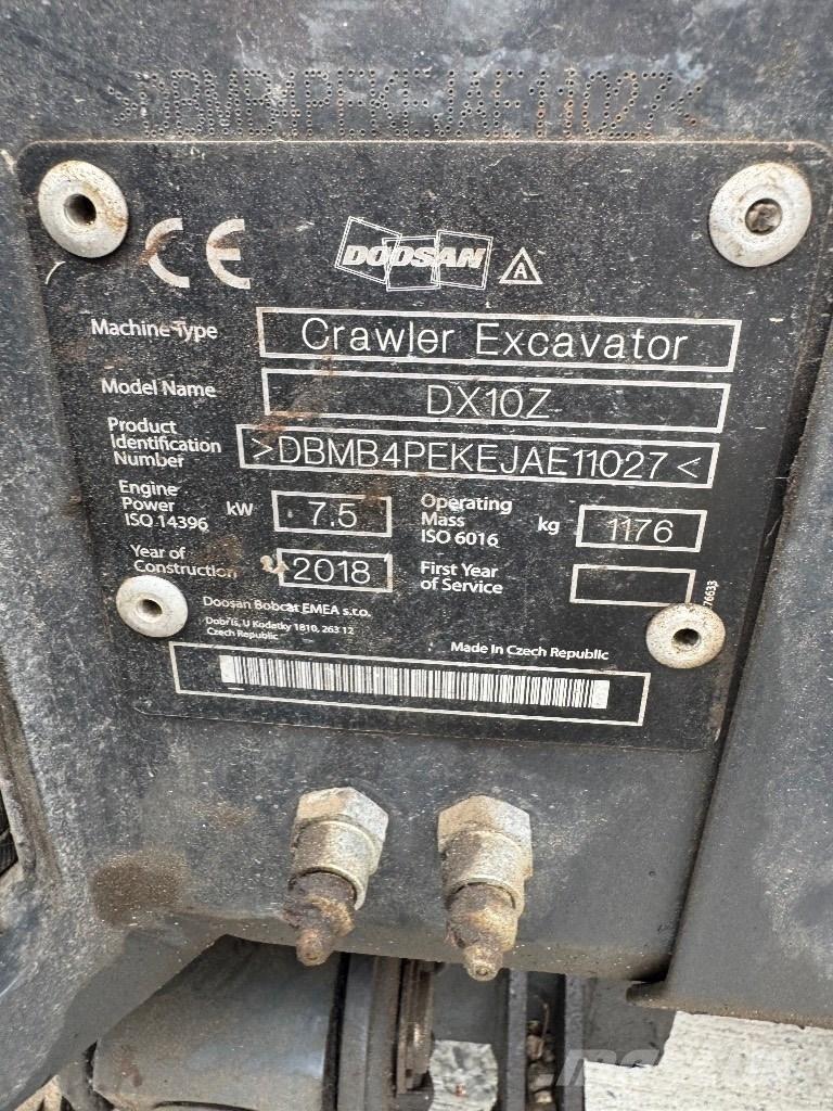 Doosan DX 10 Z Minigravere <7t