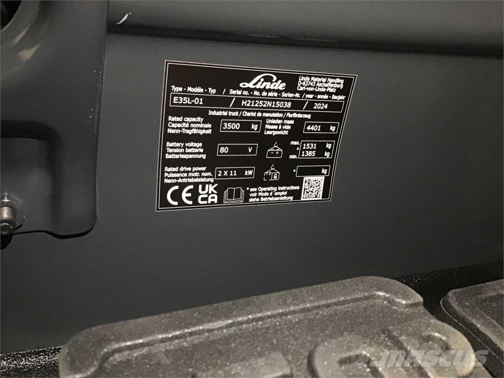 Linde E35L Elektriske trucker