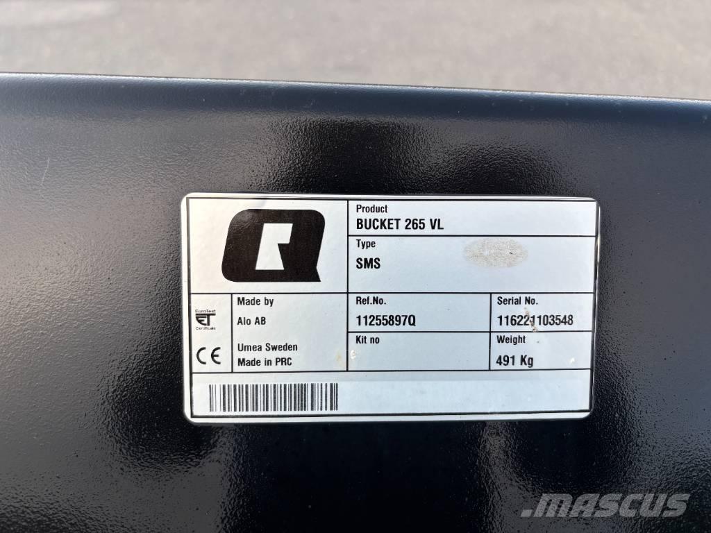 Quicke VL 265 SMS Frontlaster ektrautstyr