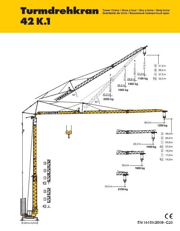 Liebherr 42 K.1 Bygge- og tårnkraner