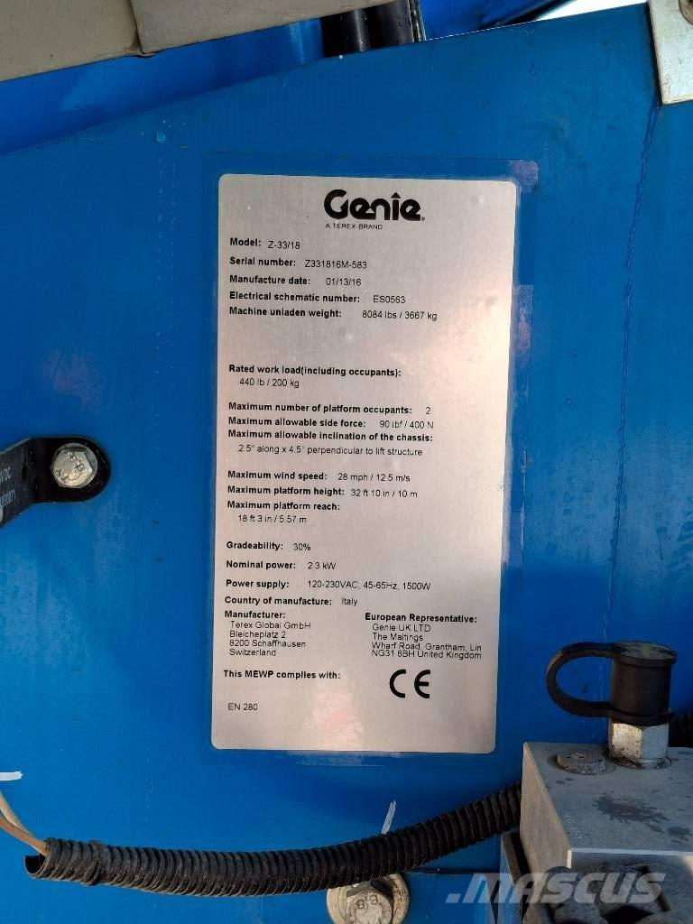 Genie Z33/18 Leddede bomlifter