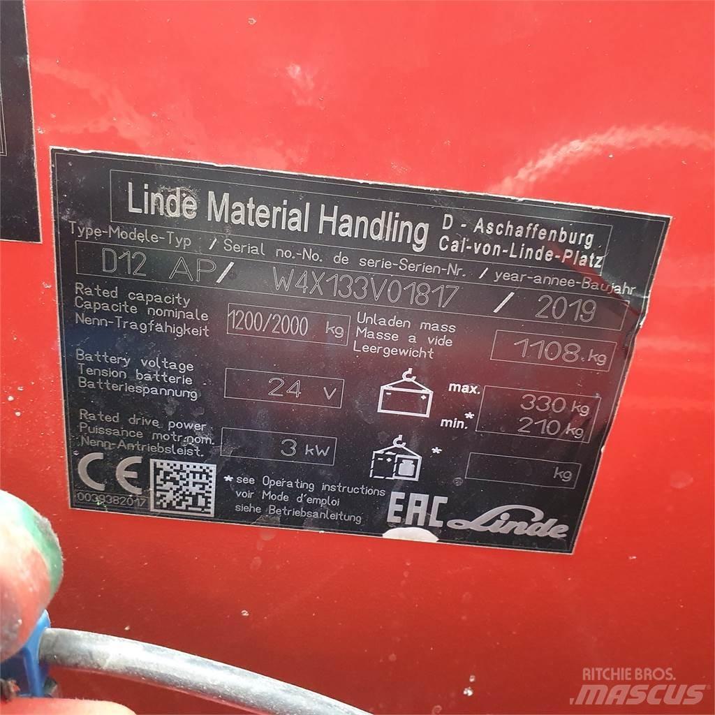 Linde D12AP Ledestablere