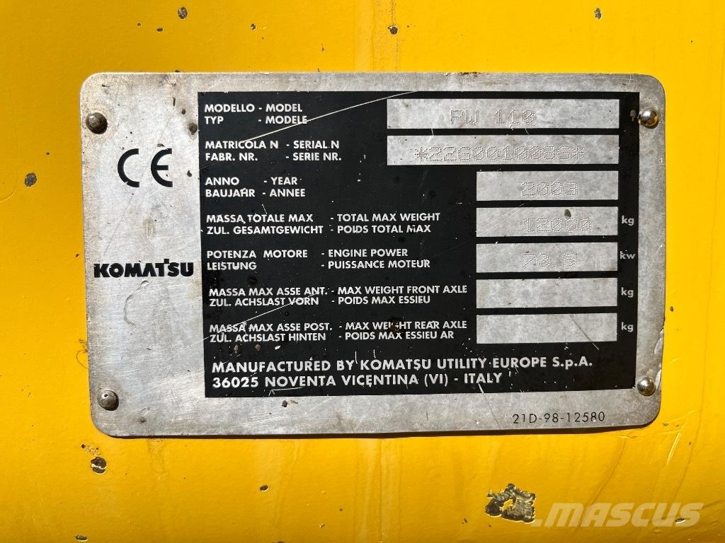 Komatsu PW 110 Hjulgravere