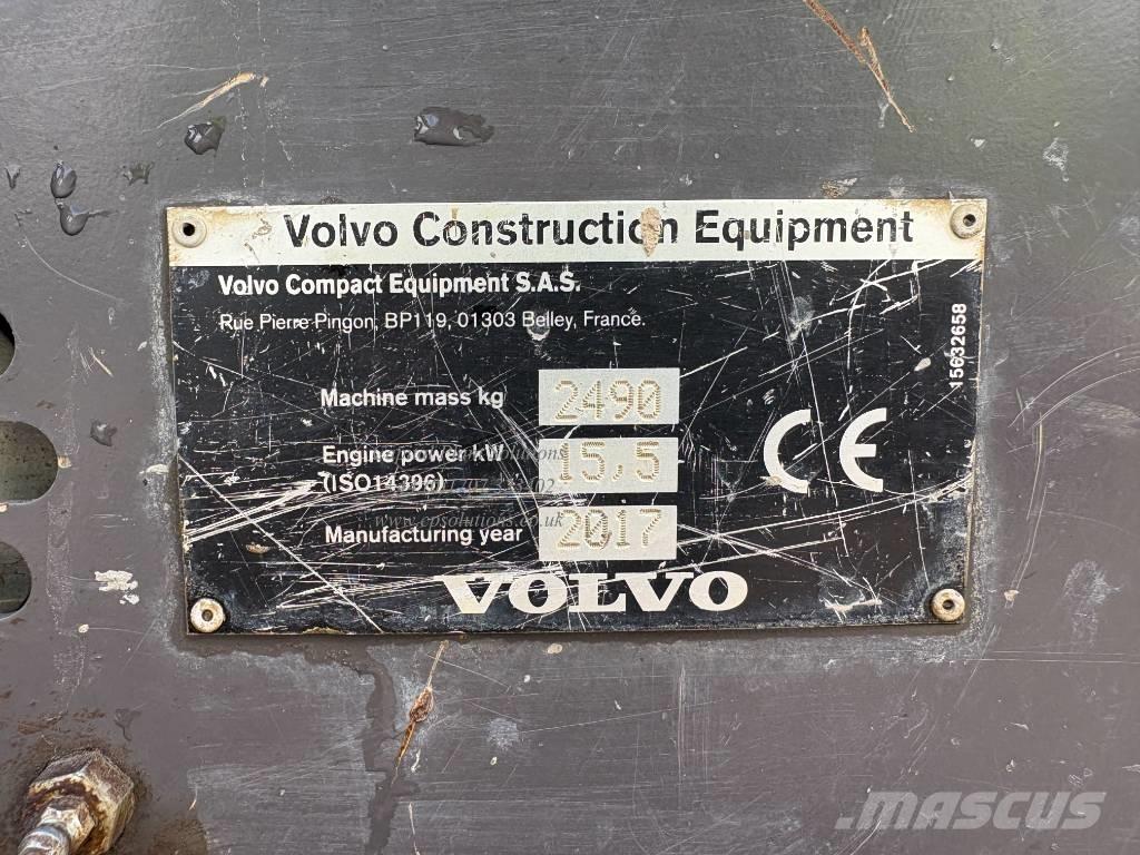 Volvo ECR 25 D Minigravere <7t