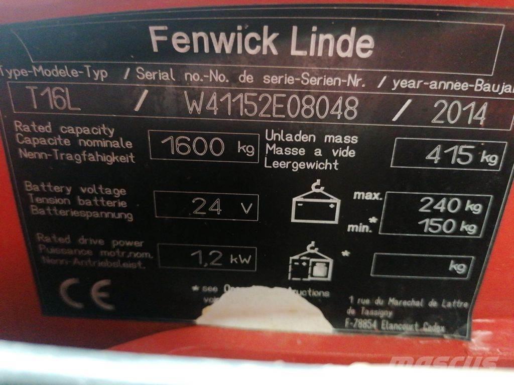Linde T16L Lavtløftende truck