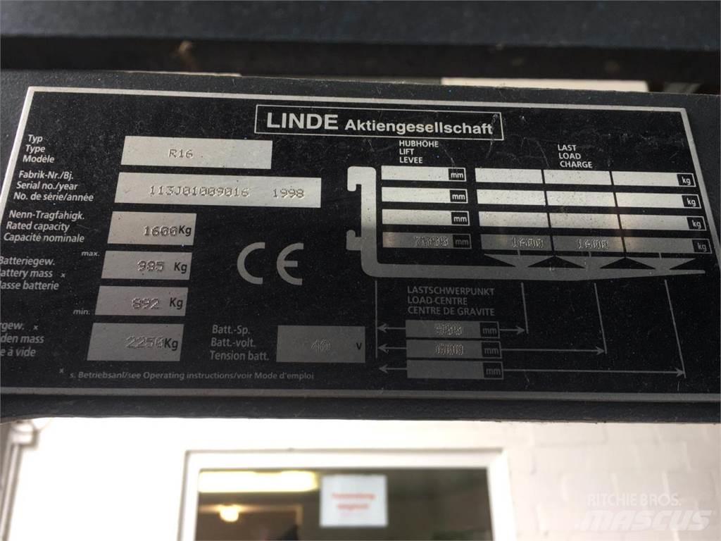 Linde R16 Gaffeltrucker - Annet