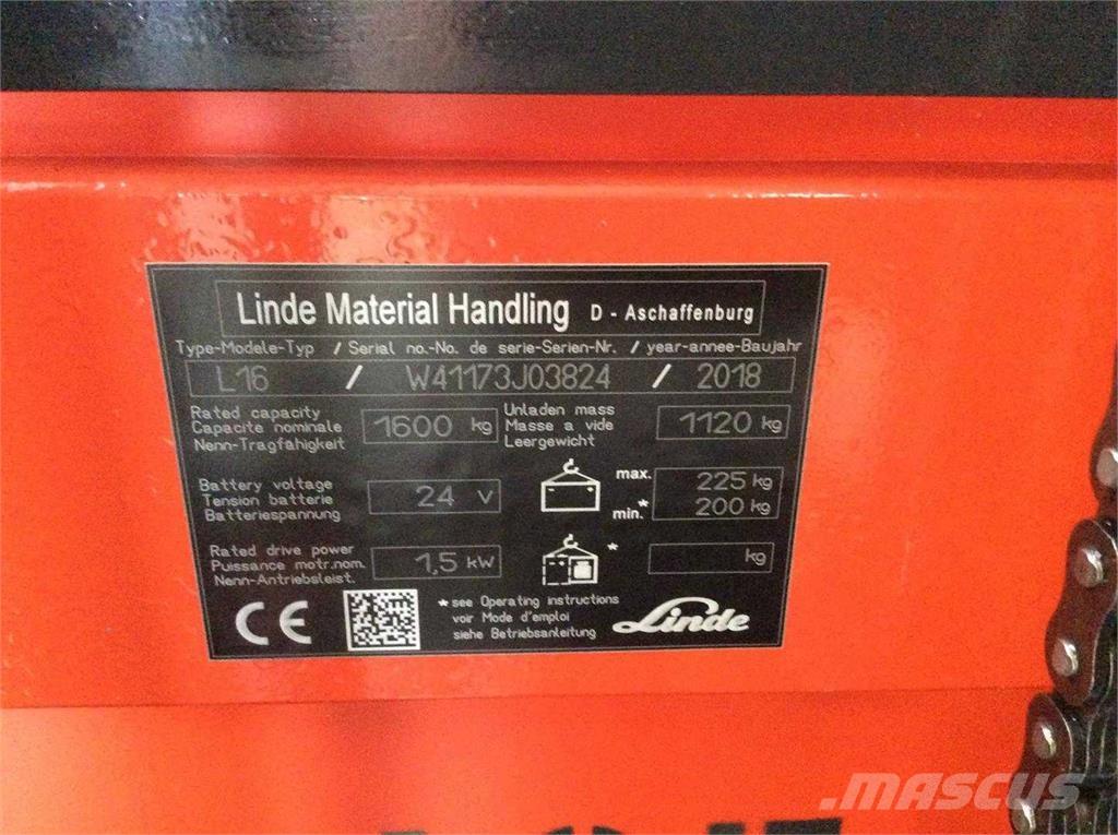 Linde L16 Stablere