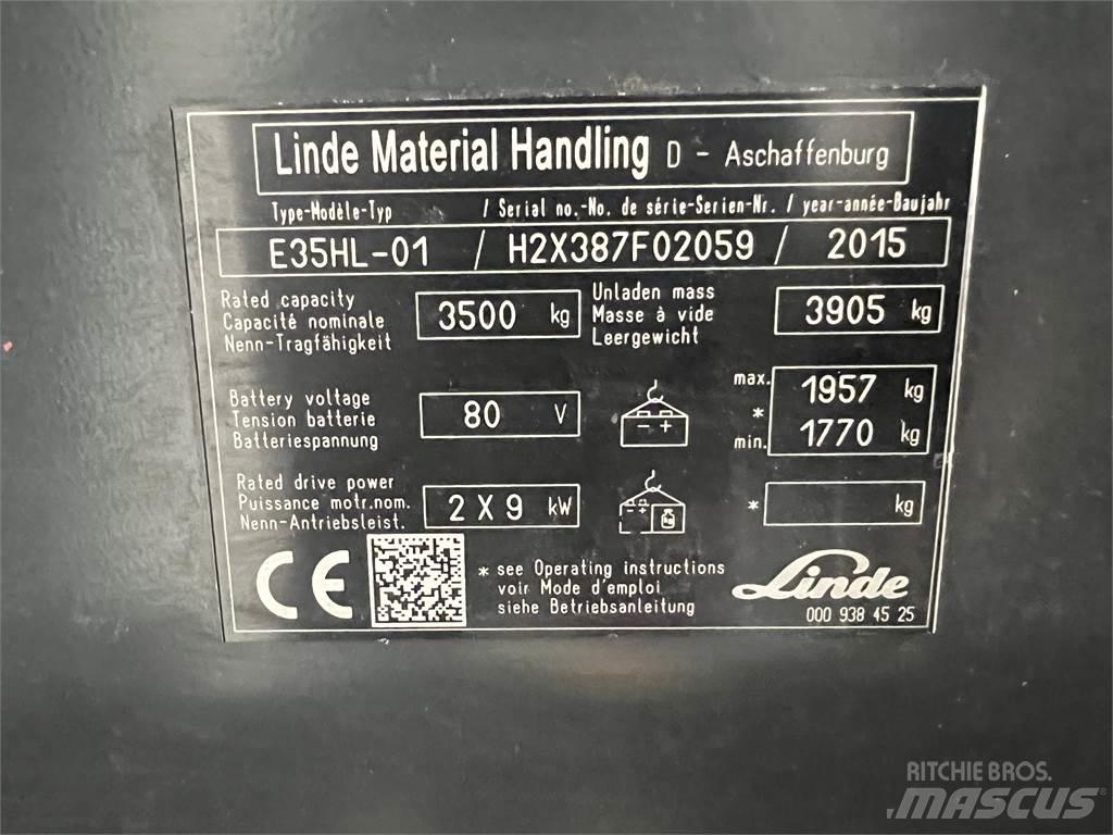 Linde E35HL-01 Elektriske trucker