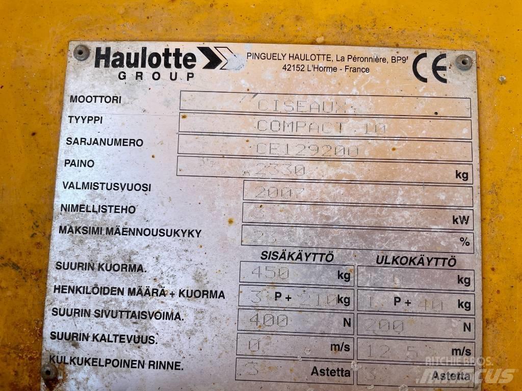 Haulotte Compact 10 Sakselifter