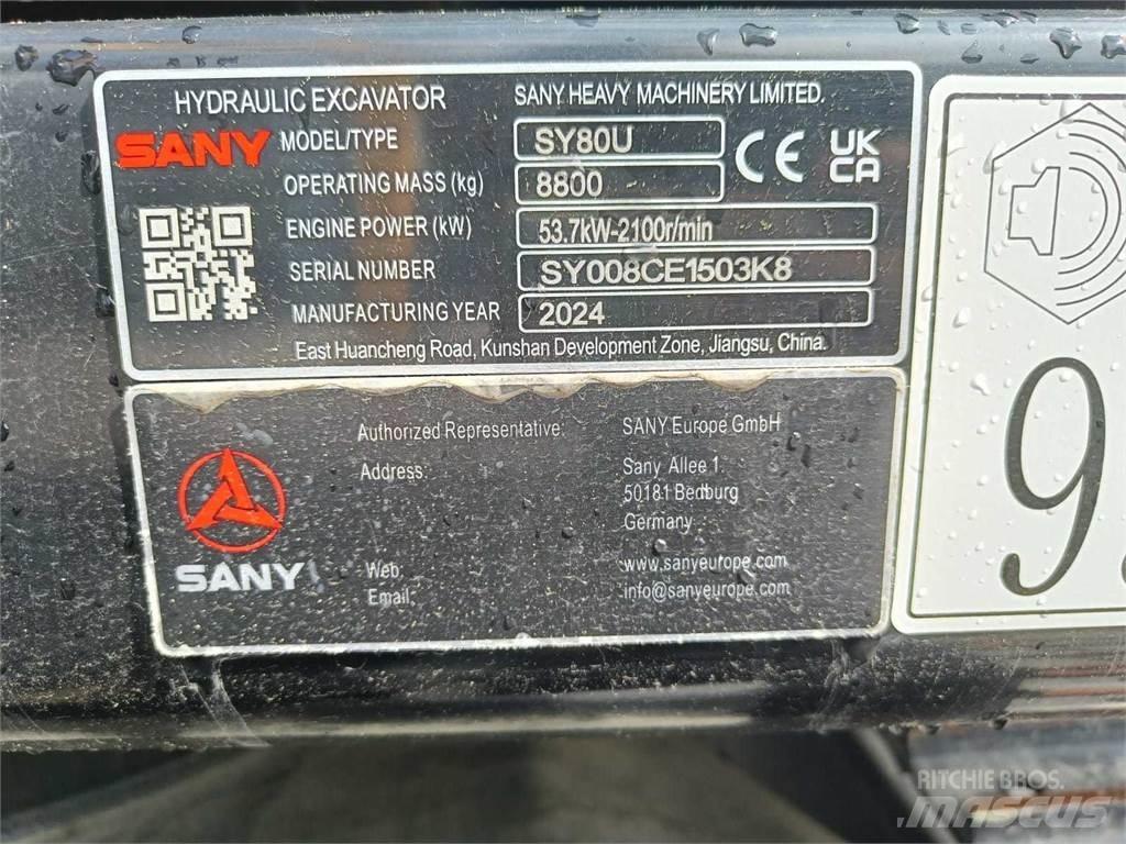 Sany SY80U Midigravere 7 - 12t