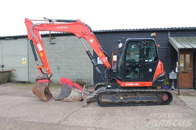 Kubota KX 080-4 Midigravere 7 - 12t