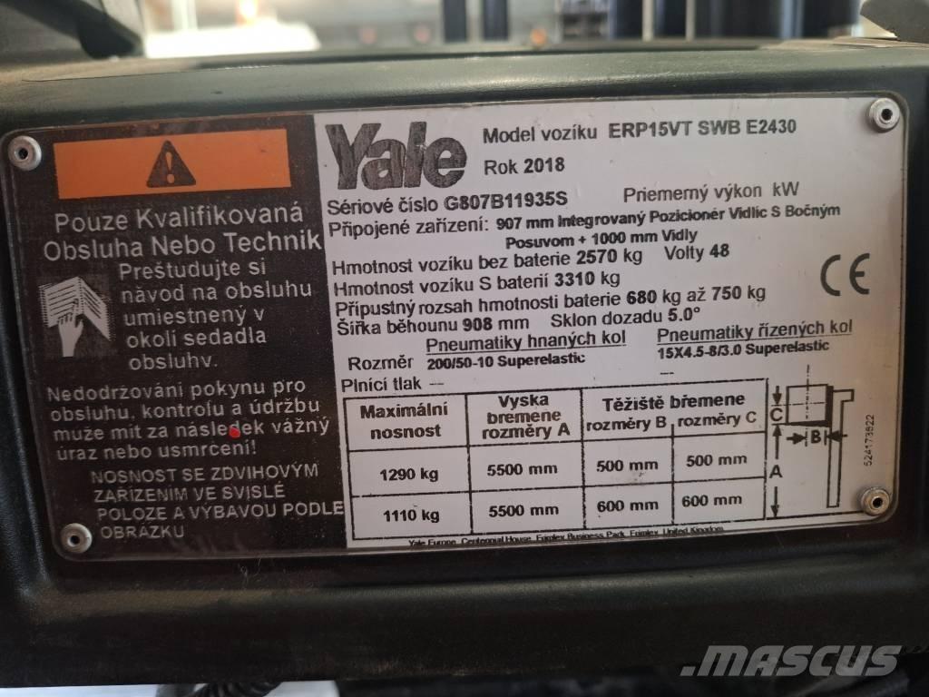 Yale ERP15VT Elektriske trucker