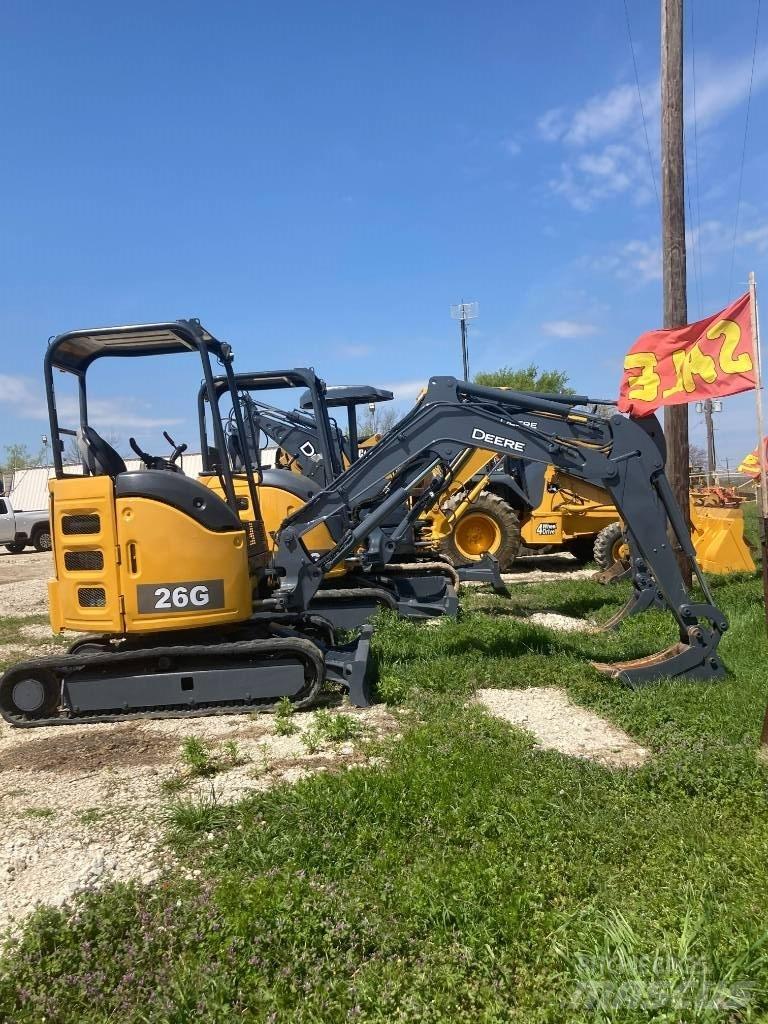 John Deere 26G Gravemaskiner for riving