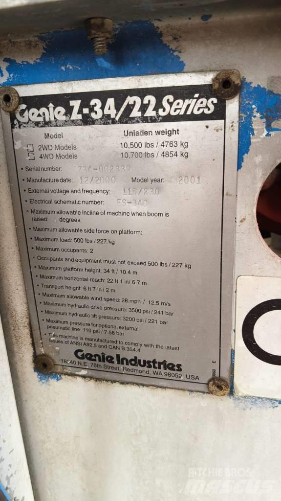 Genie Z 34/22 IC Leddede bomlifter