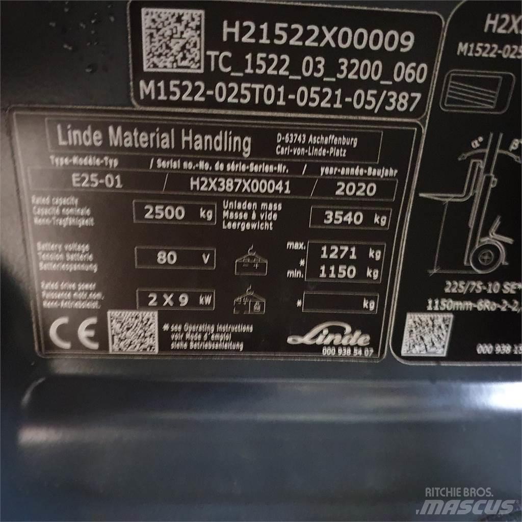 Linde E25 Elektriske trucker