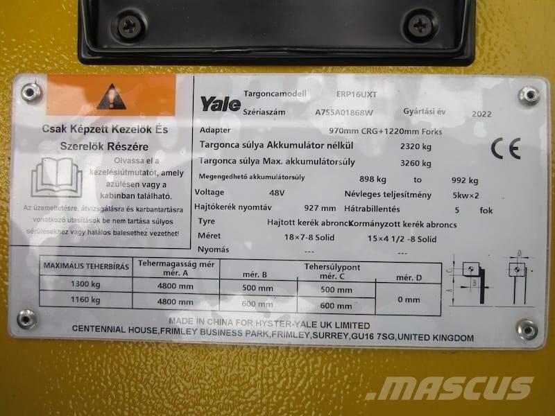 Yale ERP 16 UXT Elektriske trucker