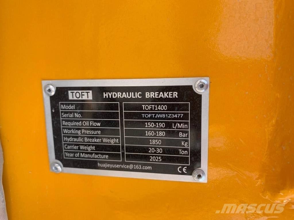  TOFT 1400 NEW Hydrauliske hammere