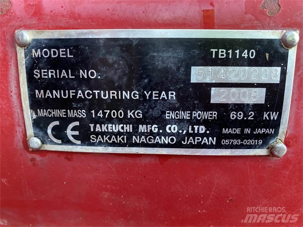 Takeuchi TB1140 Beltegraver