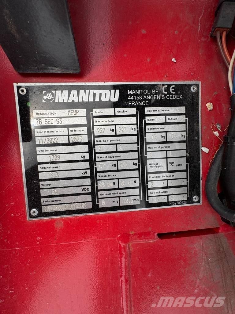 Manitou 78 SEC Sakselifter